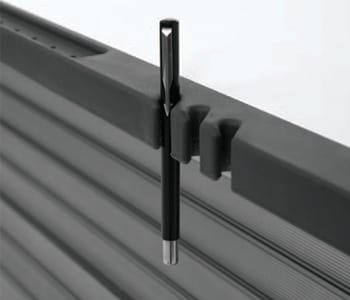 The urethane edge type has a penholder for user convenience.