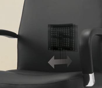 Lumber support has dial type adjustment handle for user to be able to easily adjust to desired depth.