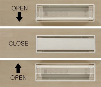 A bidirectional on-off wire-management duct is applied to under the desk top to provide a convenient wiring system for all users.