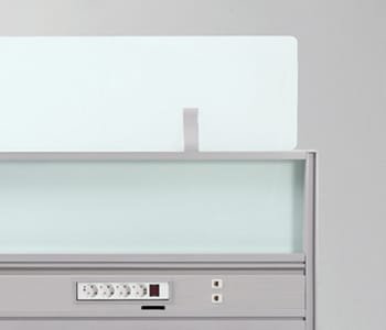 Can attach opaque screen on top of the panel and protects privacy.