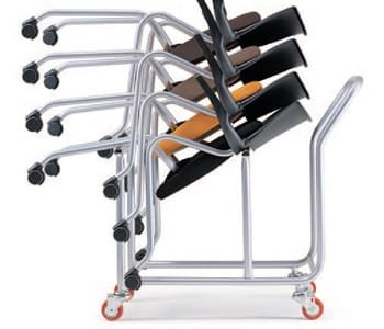 A Seat Board folding mechanism and stacking system, designed for moving.