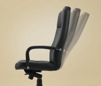 Knee tilt function that minimizes the fatigue of the knees with natural movement of the backboard. seat provides comfortable seating.