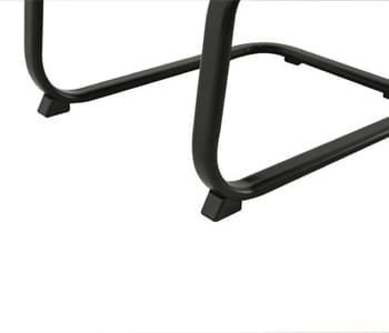 Powder coated cantilevered frame is strong and is safe due to conduction prevention emerging hoofs.