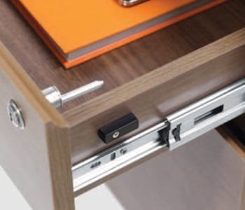 Damping rail of drawer, which closes smoothly and automatically from certain distance, is applied.