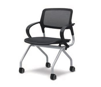 CHD0350KCMM 595 510 820 233/8•20•321/4
– Backrest and seating pad made of mesh material – Horizontal stacking system using seating pad folding function – Back tilt mechanism for comfortable leaning