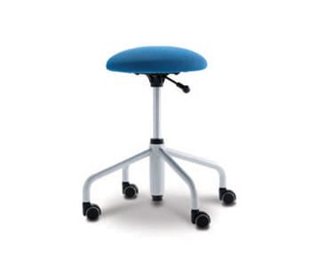 CHF0160KCF (Fabric) CHF0160KCL (Artificial leather) Ø360 480~615 141/8•19~241/4
– Steel frame finished with powder coating – Height adjustment and rotation function